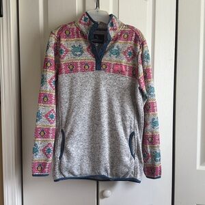 Simply Southern Pink and Gray Sweatshirt